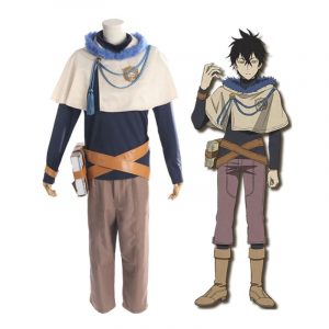 Yuno Grinberryall Cosplay Costume, Golden Dawn Magic Knights Uniform Outfits | Black Clover - for Night Light