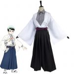 Yushiro Cosplay Costumes, Shirt with White Haori and Hakama Pants Outfits | Demon Slayer