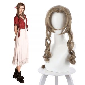 Aerith Gainsborough Brown Cosplay Wig | Final Fantasy VII Remake FF7