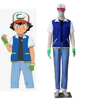 Master Journey Costumes Outfits for Ash Ketchum Pokémon Cosplay