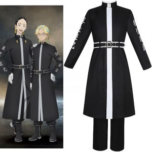 Ran Haitani/Rindo Haitani Cosplay Costumes, Brothers Gang Uniform of Rokuhara Tandai Outfits | Tokyo Revengers