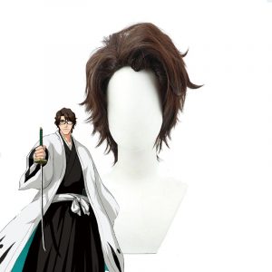 Aizen Sousuke Brown Cosplay Wig | Bleach