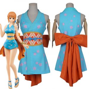 Cat Burglar Nami Cosplay Costumes, Wano Country Kimono Outfits | One Piece
